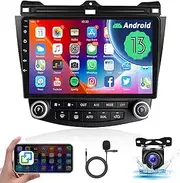 Radio for Honda Accord 2003 2004 2005 2006 2007, Rimoody Android 13 Car Stereo 10.1 Inch Touch Screen Support GPS Navigation Bluetooth WiFi Mirror Link FM HiFi SWC AHD Backup Camera