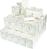 Geyee 100 Pcs Travel Tissue Packs Small Personal Facial Tissues Pocket Tissues Cute Individual Facial Tissue Packs for Wedding Party Favors (Flower)