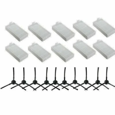 10* For ILIFE V3 V5 V5s V3s V5s Pro V50 X5 Vacuum Cleaner Side Brush+HEPA Filter