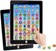 Kids Learning Pad Fun Kids Tablet Touch and Learn Tablet for Number Learning, Learning ABCs, Spelling (Black)
