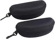 [COMPUKAS] 2Pcs Durable Eyeglasses Case Protective Storage Pouch for Sunglasses Goggles Glasses Lightweight Material Practical Design for and Organization