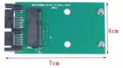 Mini PCI-e mSATA SSD to 1.8" Micro SATA 7+9 16pin Adapter Converter Card
