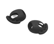 1 Pair Ear Tips Case Non-slip Noise Blocking Silicone Replacement Earbuds Earplugs Cover for Airpods 3-Black