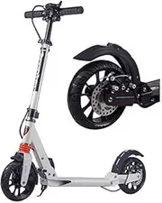 [Generic] Scooter with Big Wheel Disc Hand Brake,Professional Folding Scooter,Adjustable Height,Shock Absorption,Adults and Teens,City Scooter,Commuting/Leisure/Transportation