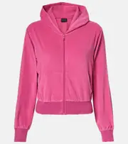 [Balenciaga] Balenciaga BB Motel cotton-blend velvet hoodie AU 8 pink