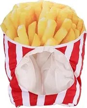 GALPADA Fake Poo 1 Pc Hood Pillow French Fries Plush Hat Costume Accessory Pizza Cap Xmas Plush Cap Fast Food Hat Food Costume Hat Christmas Plush Hat Child Dropshipping Pp Cotton Toy