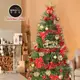 摩達客耶誕-8尺/8呎(240cm)特仕幸福型裝飾綠色聖誕樹 (綺紅金雪系配件)含全套飾品不含燈/本島免運費