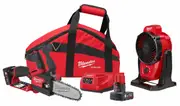 Milwaukee M12FPP2OPA602BA - 12V 2 Piece Pruning Saw/Fan Combo Kit (2 x 6.0Ah)