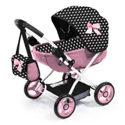 Bayer Cosy Doll Pram - Pink Bow