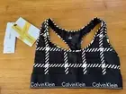 Calvin Klein Women's Ck One Micro Unlined Bralette Black/White Size XS - NEW