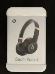 Beats - Solo 4 True Wireless On-Ear Headphones - Black & Gold - New Sealed