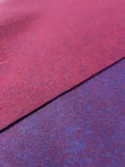 1.625 yd Maharam Gemma Multi Crocus Red & Blue Reversible Wool Upholstery Fabric