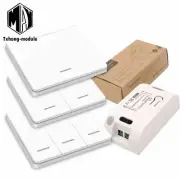 433Mhz RF Wireless Light Switch Remote Control RF 86 Wall Panel Transmitter A2TM