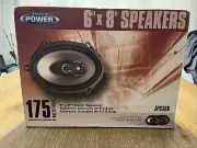 Jensen Power JPS368 6x8" 3-Way Speakers Triaxial New NOS 175 Watts