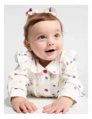 [Peter Rabbit] Printed Corduroy Ruffle Jacket in Multi