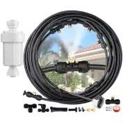 Misters for Outside Patio 30ft - Misting System with Water Filter Pre-Assembl...