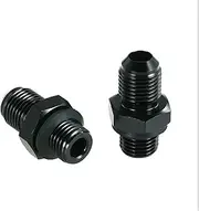 BWPEXZ 2pcs 6AN to 1/4NPS Transmission Cooler Adapter Fitting GM Turbo TH350 TH400 4L60E 70E