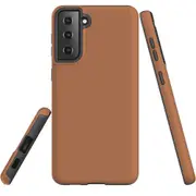 For Samsung Galaxy S22+ Plus Case, Armour Cover, Brown