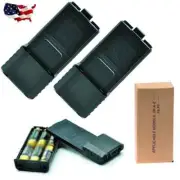 2x WALKIE TALKIE 6 AA BATTERY EXTENDED CASE SHELL BOX FOR BAOFENG UV5R UV5RE US