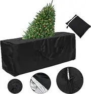 Heavy Duty Storage Bag Garden Cushions Protective Cover for Cushions Tear-Resistant Waterproof Garden Cushion Storage Bag with Carry Handle for Christmas Tree Cushions - 173 x 76 x 51 cm