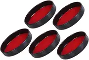 WESIEVYA 5pcs Add Velvet Leather Accessories Dice Shaker Holder Custom Dice Cup Lid Game Accessory Party Props Ktv Game Cup Lid Bar Props Plastic