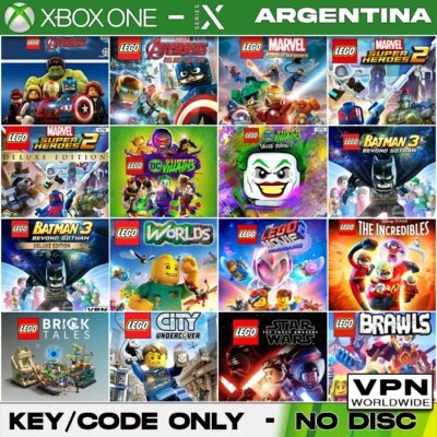 LEGO 16 Games Collection (DC Marvel Etc) - XBOX One/X|S Key/Code ARGENTINA ☑VPN