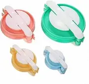 Pompom Maker Tool for Fluff Ball DIY Wool Yarn Knitting Craft Kit (Colorful 4Pcs)