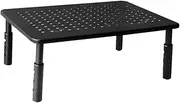 LABRIMP 1pc Adjustable Computer Stand Stable Monitor Riser for Ergonomic Viewing Desk Organizer for Laptops Items Non Slip Legs Heat Dissipation Design Black