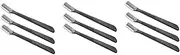 TOVINANNA 3sets Eyebrow Trimmer Scissor Razor Safety Eyebrow Shaver for Men Portable Design Easy to Clean Makeup Accessories 12pcs*3