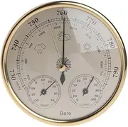 ALIBAG Barometers Weather Barometer Barometer Indoor 3 in 1 Wall Mounted Household Barometer Thermometer Hygrometer Weather Station Hanging Pressure Hpa Gauge Air Weather Instrument, for Indoor/426, 37137