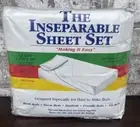 Inseparable Sheet Set Queen 4 Piece For Bunk Bed Dorm Bed Daybed Trundle~White~