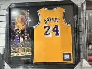 Personally Signed KOBE BRYANT Jersey Framed Comes with a PSA DNA COA Genuine