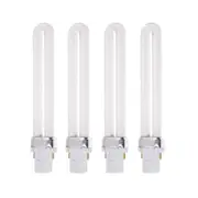 4 x 9W Nail UV Light Bulb Tube Replacement for 36w UV Curing Lamp Dryer white