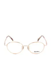 Max Mara Oval Frame Glasses 48 White