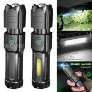 Rechargeable 4999M LED Tactical Flashlight Torch Police Super Bright Zoomable