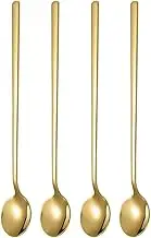 ULTECHNOVO 4 Piece Mini Tea Spoons Set Small Stainless Steel Tea Stirrers for Espresso and Hot Beverages