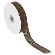 1" Wide 10 Yards Burlap Fabric Ribbon Jute Crafts Roll Wrapping Brown