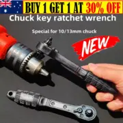 2 in 1 Black Drill Chuck Key Ratchet Spanner Electric Ratchet Wrench Spanner AU
