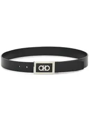 [Ferragamo] reversible-buckle leather belt 90 Brown