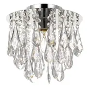 Lara Batten Fix in Chrome w/ Clear Acrylic Beads