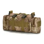 Waterproof Fishing Waist Bag Multifunctional Bag (Brown Python Pattern)