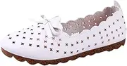 [Generic] Slip on for Women Sandals Spring And Summer New Soft Soled Hollowed Out Mother Shoes Women Flat Soled Shoes Furry Sandals Women Size 11