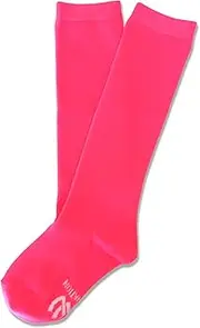 [Neon Nation] Unisex Child Kid Size Solid Neon Colored Knee High Sport Team Socks with No Stripes
