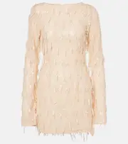 [Rotate] Rotate Sequined minidress AU 14 beige