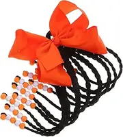WRITWAA Ponytail Extension for Little Lightweight Braid Wig with Bow Beads Versatile Ponytail Hairpiece for Daily Wear Parties Cosplay and More