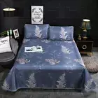 Easy-to-clean Cool Sleep Mat Ice Silk Mattress Sheet with Pillowcase BedSheetSet