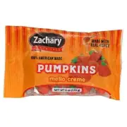 Zachary PUMPKINS 6 oz Mello Creme w/ Real Honey Soft & Chewy Candy * BB 3/2026 *