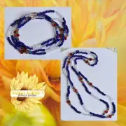 Olokun - Orisha Eleke Collar Necklace Ocha Iyawo Santo Yoruba Orisa Lucumi
