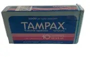 VINTAGE Tampax Tampons Slender 10 Box SEALED 1986 Movie TV Prop 80s NIB