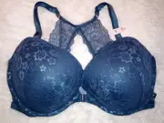 NWT VICTORIA'S SECRET Very Sexy Lace-back Front-close Push-Up Bra 38 DD (811)